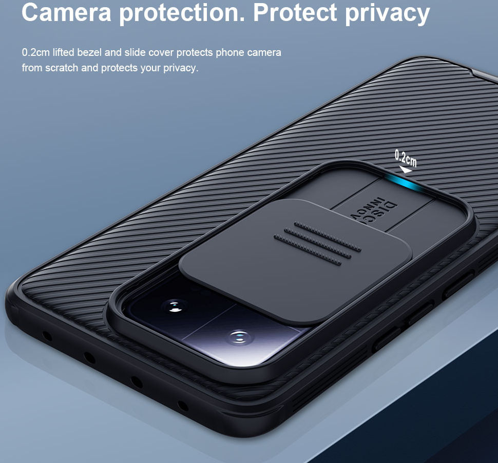 Nillkin CamShield Xiaomi 13 Pro Hoesje met Camera Slider Blauw afbeelding 3