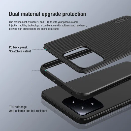 Nillkin Super Frosted Shield Xiaomi 13 Hoesje Back Cover Blauw afbeelding 8