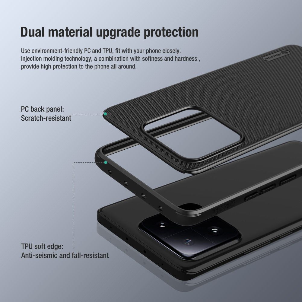 Nillkin Super Frosted Shield Xiaomi 13 Pro Hoesje Back Cover Zwart afbeelding 6