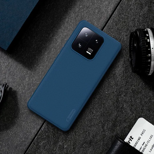 Nillkin Super Frosted Shield Xiaomi 13 Pro Hoesje Back Cover Blauw afbeelding 10