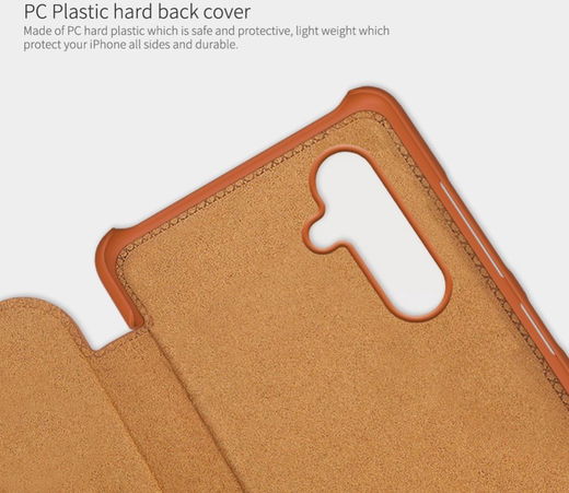 Nillkin Qin Samsung Galaxy A14 Hoesje Book Case Rood afbeelding 4