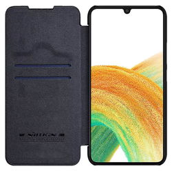Nillkin Qin Samsung Galaxy A34 Hoesje Book Case Zwart afbeelding