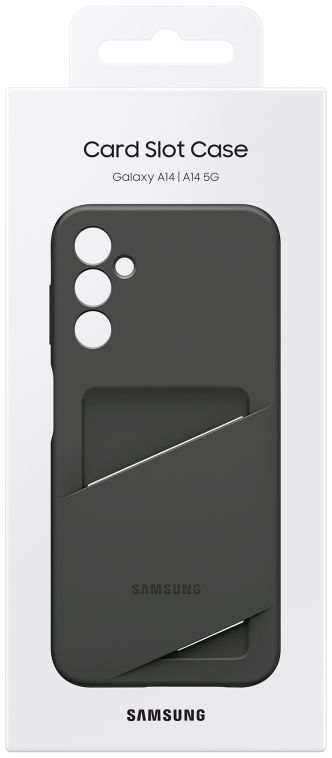 Origineel Samsung Galaxy A14 Hoesje Card Slot Cover Zwart afbeelding 6