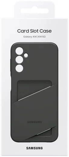 Origineel Samsung Galaxy A14 Hoesje Card Slot Cover Zwart afbeelding 6