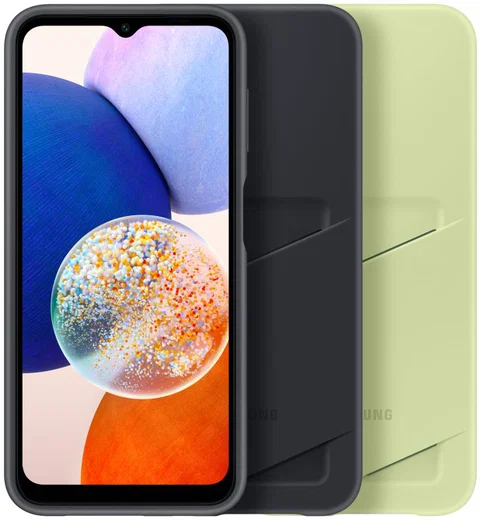 Origineel Samsung Galaxy A14 Hoesje Card Slot Cover Zwart afbeelding 7