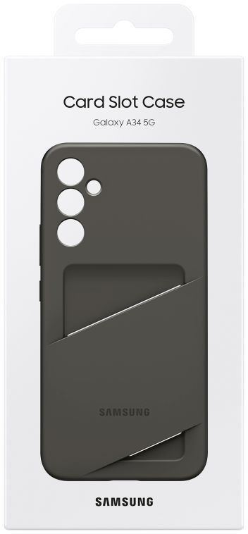 Origineel Samsung Galaxy A34 Hoesje Card Slot Cover Zwart afbeelding 6