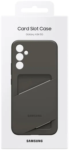 Origineel Samsung Galaxy A34 Hoesje Card Slot Cover Zwart afbeelding 6