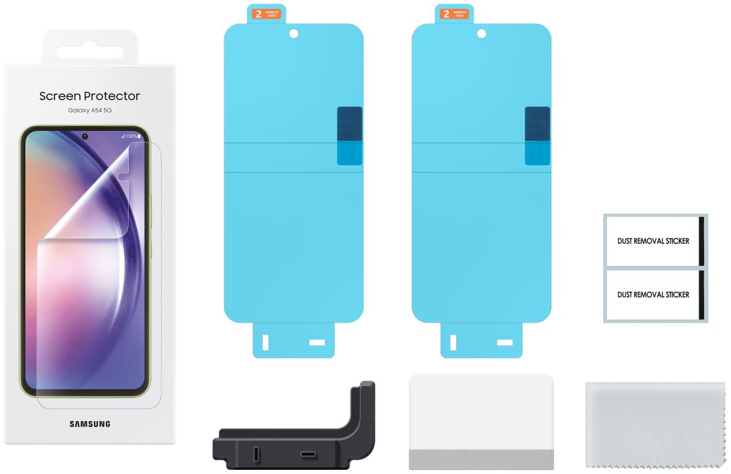 Originele Samsung Galaxy A54 Screen Protector Display Folie (2-Pack) afbeelding 4
