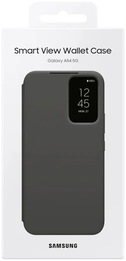 Origineel Samsung Galaxy A54 Hoesje Smart View Wallet Case Zwart afbeelding 7