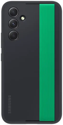 Origineel Samsung Galaxy A54 Hoesje Haze Grip Case met Strap Zwart afbeelding 1