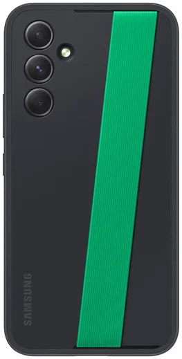 Origineel Samsung Galaxy A54 Hoesje Haze Grip Case met Strap Zwart afbeelding 3