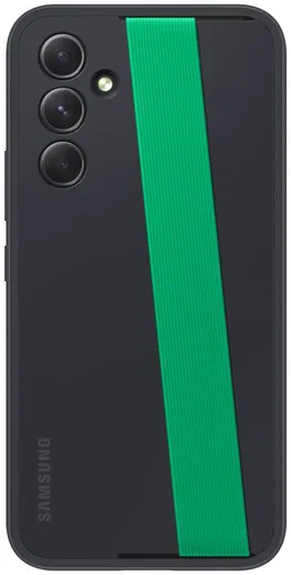 Origineel Samsung Galaxy A54 Hoesje Haze Grip Case met Strap Zwart afbeelding 4