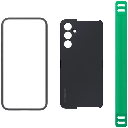 Origineel Samsung Galaxy A54 Hoesje Haze Grip Case met Strap Zwart afbeelding 6