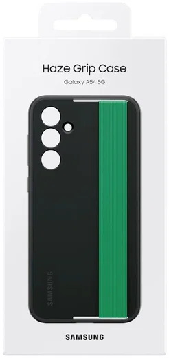 Origineel Samsung Galaxy A54 Hoesje Haze Grip Case met Strap Zwart afbeelding 7