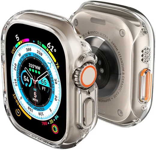 Spigen Thin Fit - Apple Watch Ultra 3/2/1 Hoesje - Bumper Case - Transparant afbeelding 1
