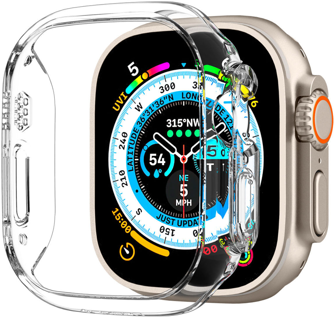 Spigen Thin Fit - Apple Watch Ultra 3/2/1 Hoesje - Bumper Case - Transparant afbeelding 2