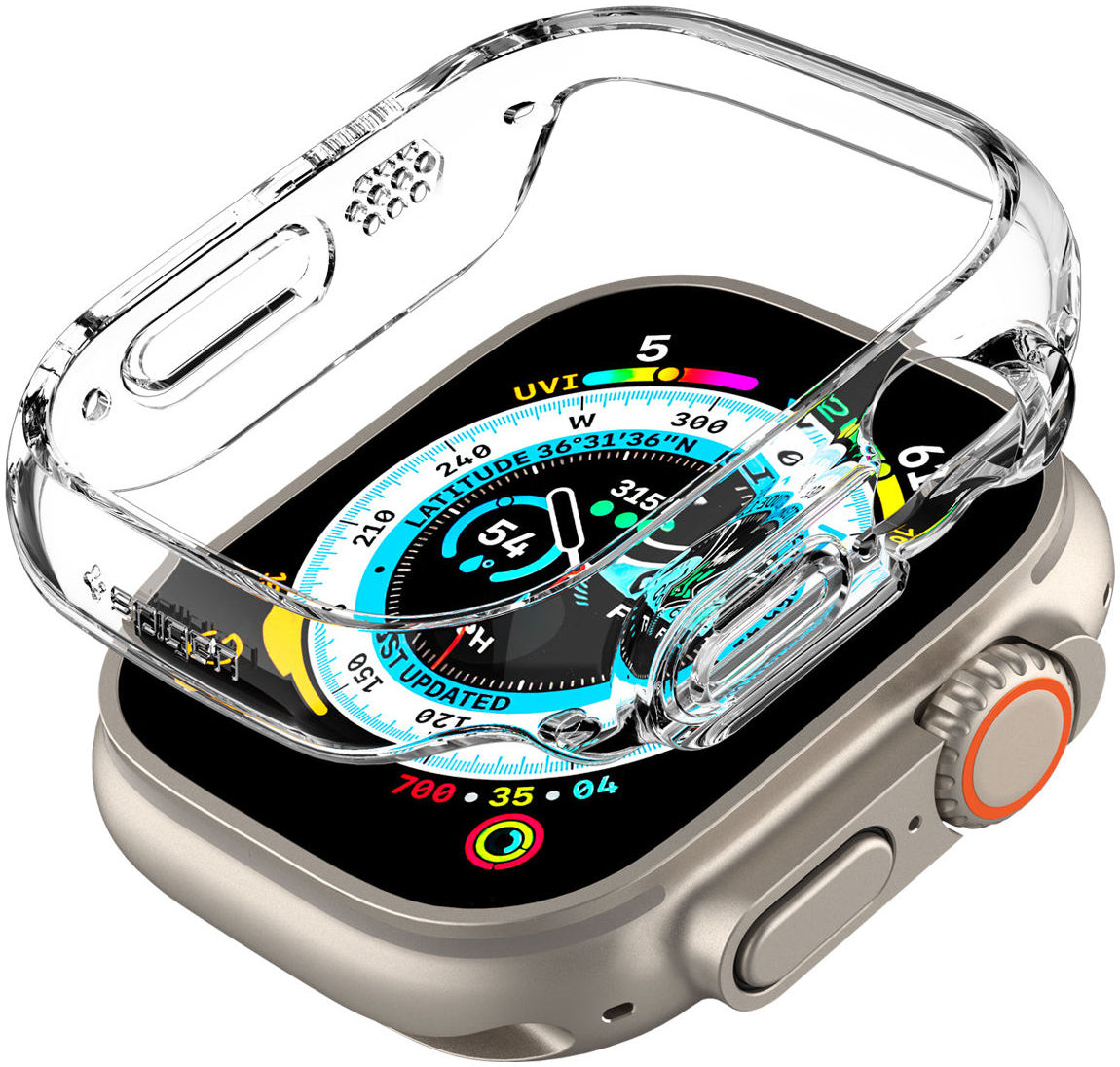 Spigen Thin Fit - Apple Watch Ultra 3/2/1 Hoesje - Bumper Case - Transparant afbeelding 10