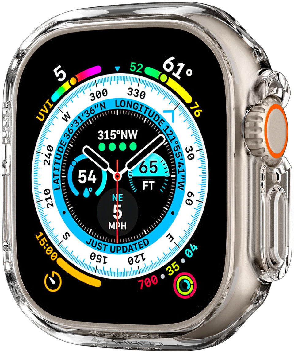 Spigen Thin Fit - Apple Watch Ultra 3/2/1 Hoesje - Bumper Case - Transparant afbeelding 11