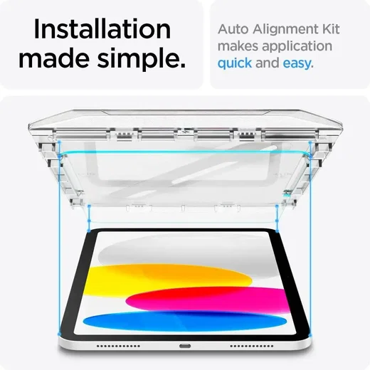 Spigen EZ Fit Glas.tR Apple iPad 10.9 (2022) / 11 (2025) Screen Protector afbeelding 4