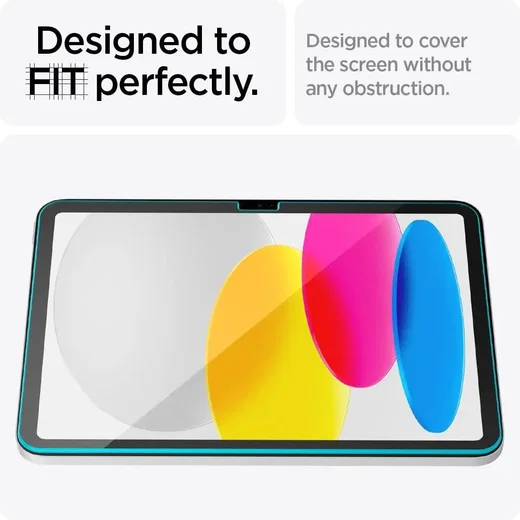 Spigen EZ Fit Glas.tR Apple iPad 10.9 (2022) / 11 (2025) Screen Protector afbeelding 6