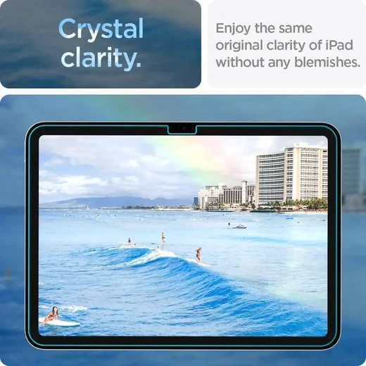 Spigen EZ Fit Glas.tR Apple iPad 10.9 (2022) / 11 (2025) Screen Protector afbeelding 7
