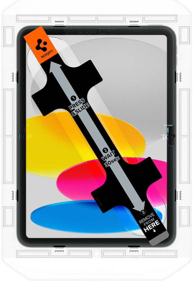 Spigen EZ Fit Glas.tR Apple iPad 10.9 (2022) / 11 (2025) Screen Protector afbeelding 9