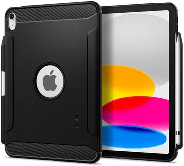 Spigen Rugged Armor Apple iPad 11 (2025) / 10.9 (2022) Hoes Back Cover Zwart