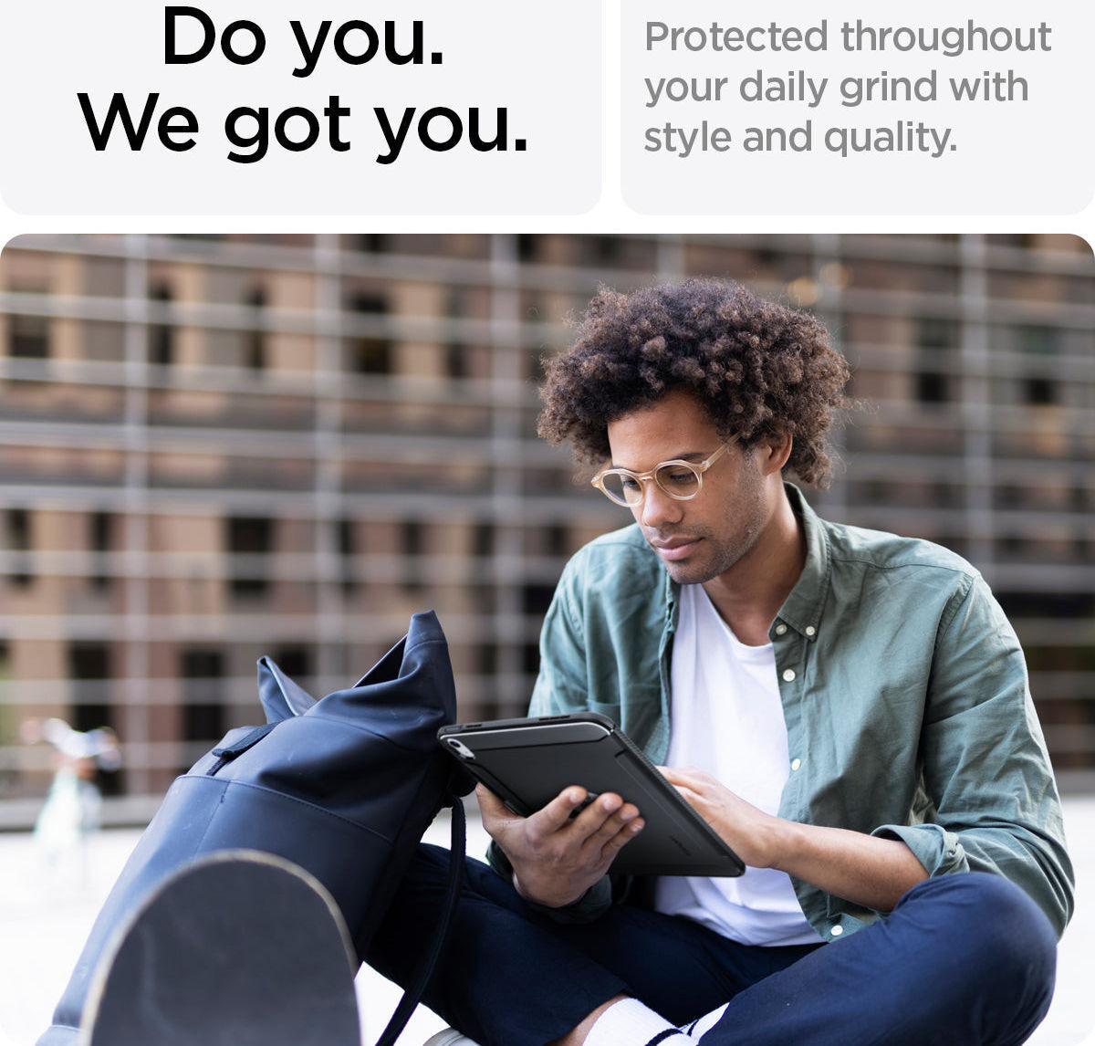 Spigen Rugged Armor Apple iPad 11 (2025) / 10.9 (2022) Hoes Back Cover Zwart afbeelding 11