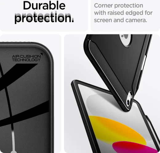 Spigen Rugged Armor Apple iPad 11 (2025) / 10.9 (2022) Hoes Back Cover Zwart afbeelding 13