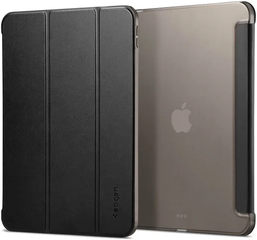 Spigen Smart Fold Apple iPad 11 (2025)/10.9 (2022) Hoes Book Case Tri-Fold Zwart afbeelding 2