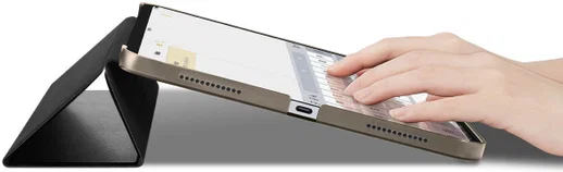 Spigen Smart Fold Apple iPad 11 (2025)/10.9 (2022) Hoes Book Case Tri-Fold Zwart afbeelding 5