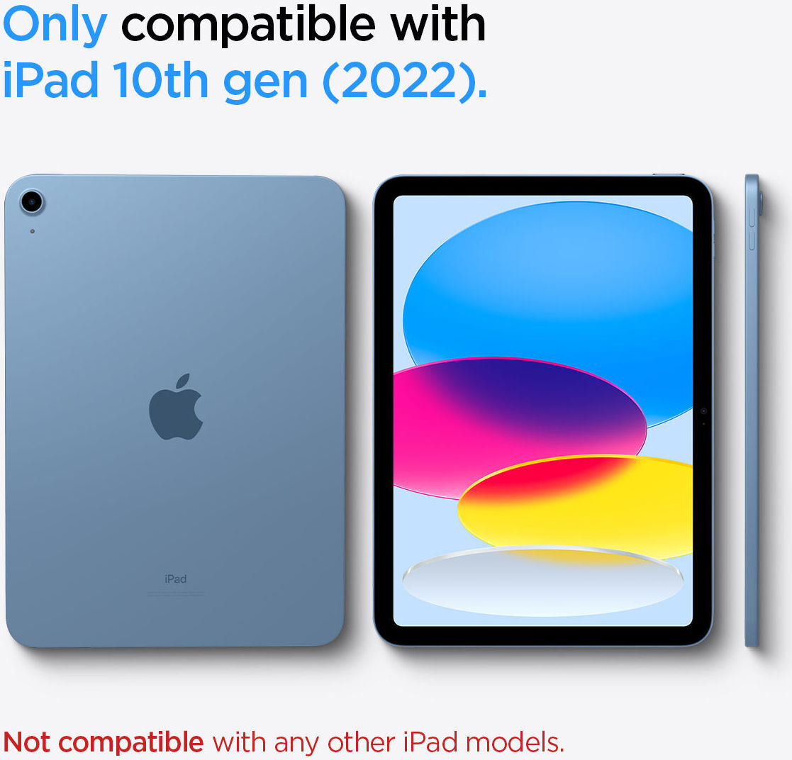 Spigen Urban Fit Apple iPad 11 (2025) / 10.9 (2022) Hoes Book Case Zwart afbeelding 15