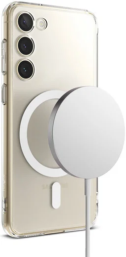 Ringke Fusion Magnetic Samsung Galaxy S23 Hoesje MagSafe Transparant afbeelding 16