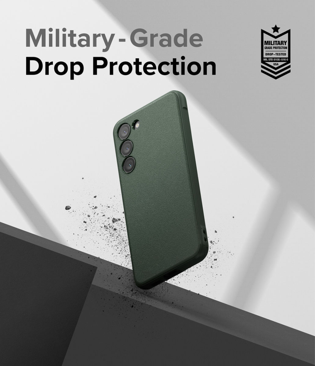 Ringke Onyx Samsung Galaxy S23 Hoesje Flexibel TPU Back Cover Groen afbeelding 3