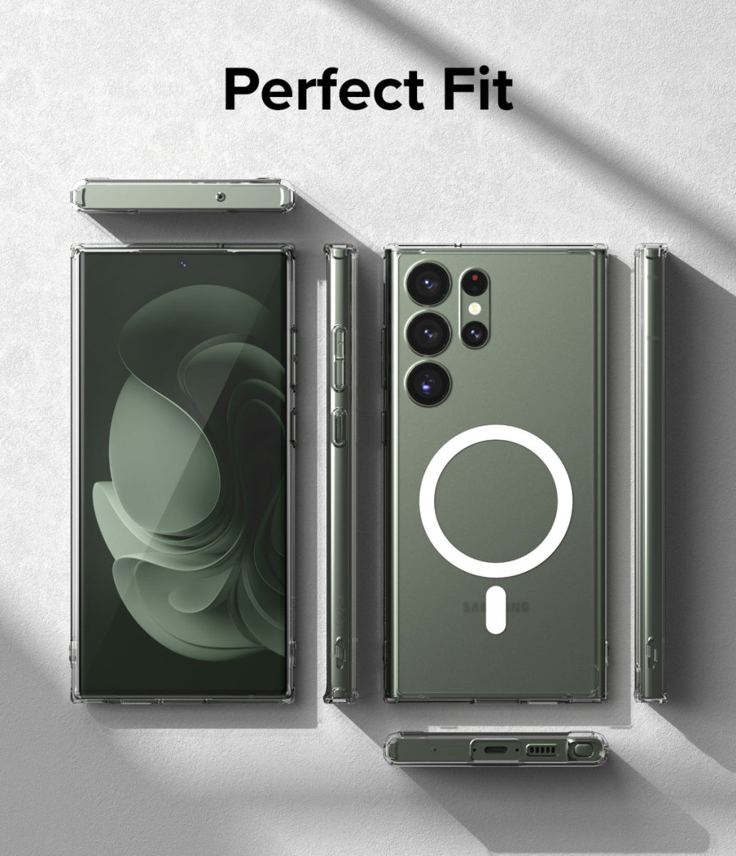 Ringke Fusion Magnetic Samsung Galaxy S23 Ultra Hoesje Transparant afbeelding 10