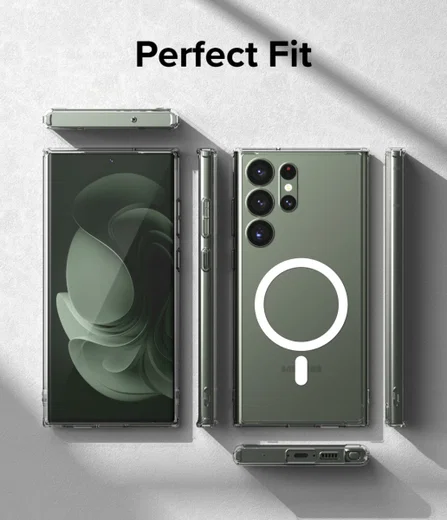 Ringke Fusion Magnetic Samsung Galaxy S23 Ultra Hoesje Transparant afbeelding 10