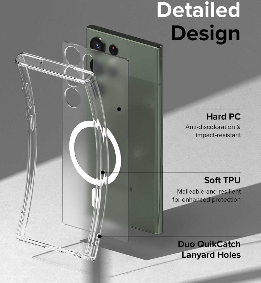 Ringke Fusion Magnetic Samsung Galaxy S23 Ultra Hoesje Transparant afbeelding 11