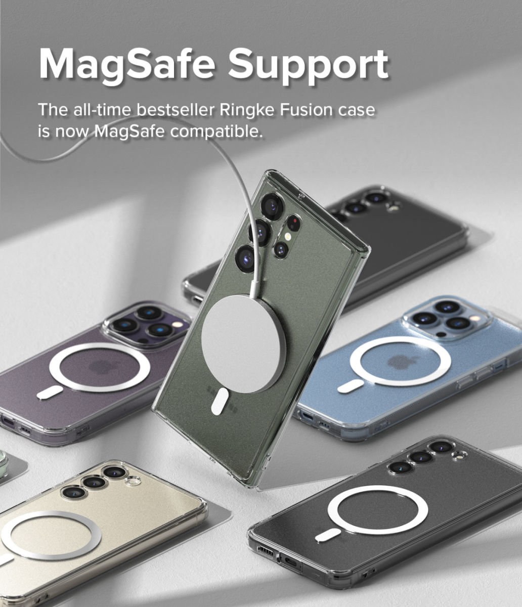Ringke Fusion Magnetic Samsung Galaxy S23 Ultra Hoesje Transparant afbeelding 4