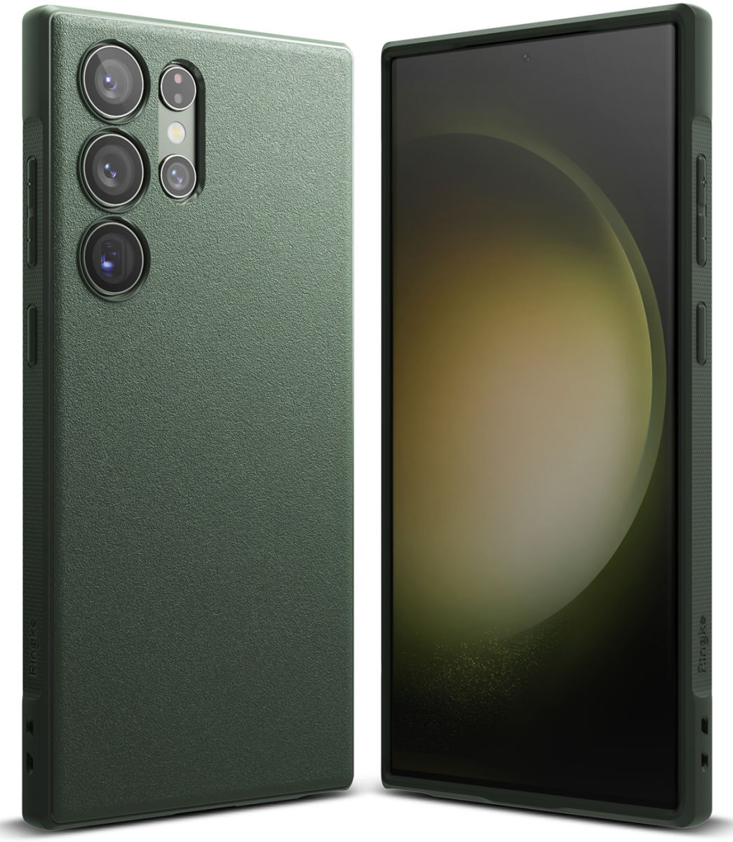 Ringke Onyx Samsung Galaxy S23 Ultra Hoesje TPU Back Cover Groen afbeelding 1