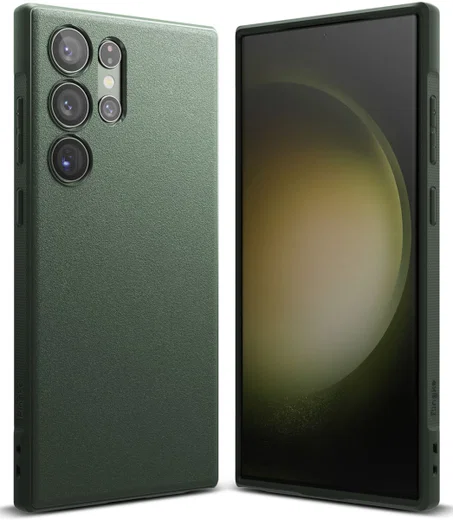 Ringke Onyx Samsung Galaxy S23 Ultra Hoesje TPU Back Cover Groen afbeelding 1
