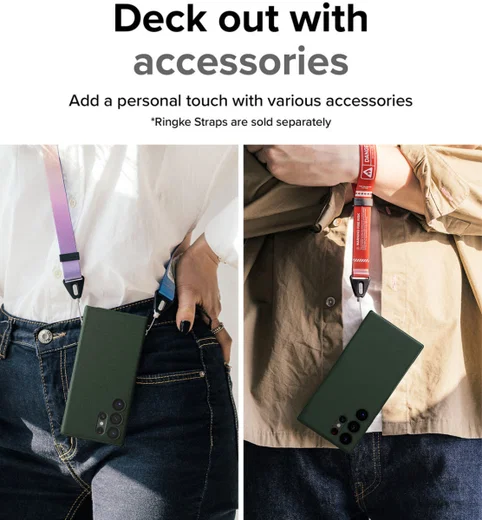 Ringke Onyx Samsung Galaxy S23 Ultra Hoesje TPU Back Cover Groen afbeelding 11
