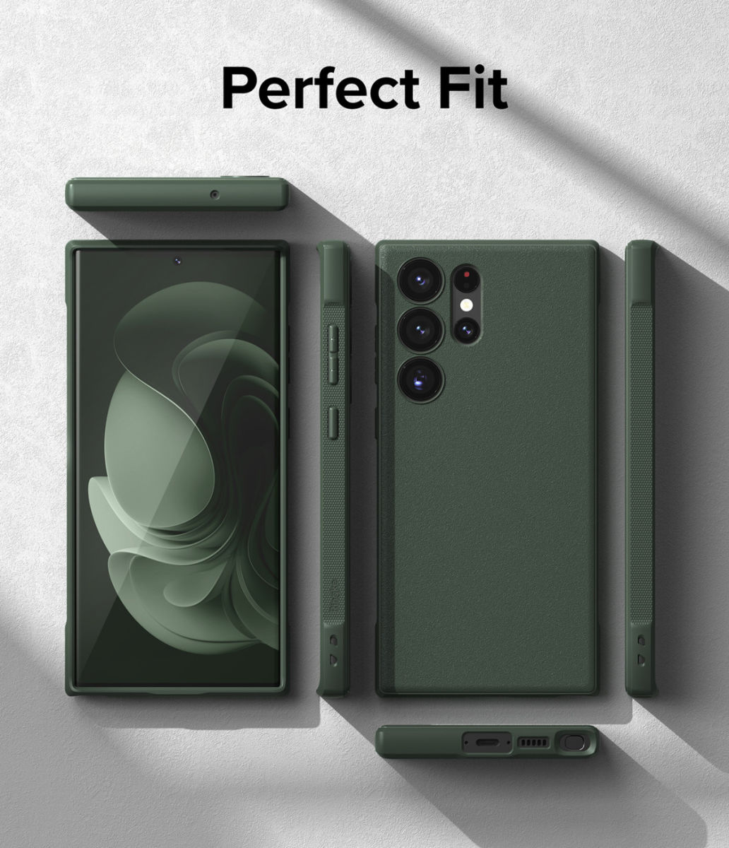 Ringke Onyx Samsung Galaxy S23 Ultra Hoesje TPU Back Cover Groen afbeelding 8