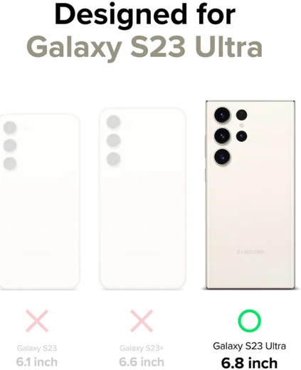 Ringke Air S Samsung Galaxy S23 Ultra Hoesje Flexibel TPU Beige afbeelding 14