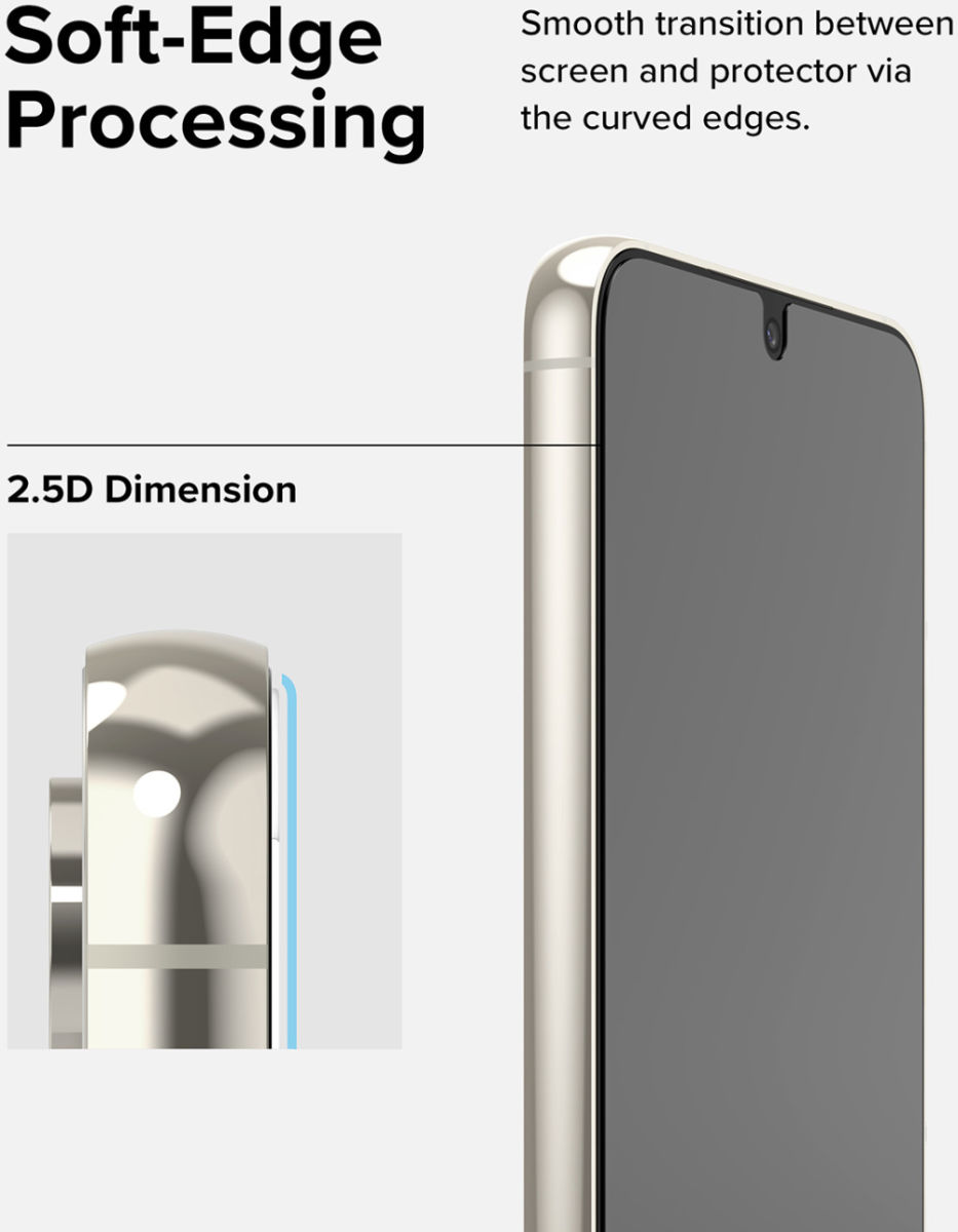 Ringke Samsung Galaxy S23 Screen Protector Tempered Glass 2-Pack 9H afbeelding 9