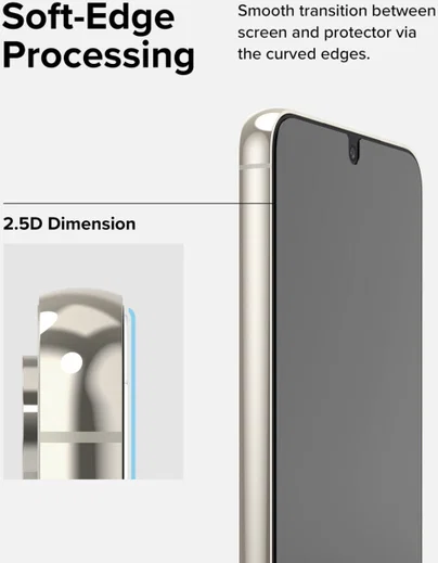 Ringke Samsung Galaxy S23 Screen Protector Tempered Glass 2-Pack 9H afbeelding 9