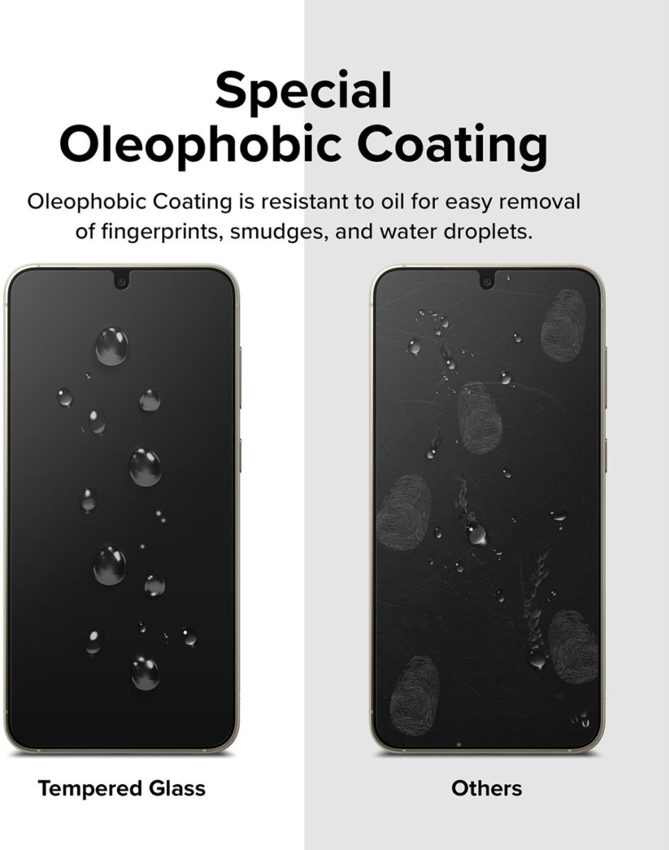 Ringke Samsung Galaxy S23 Screen Protector Tempered Glass 2-Pack 9H afbeelding 11