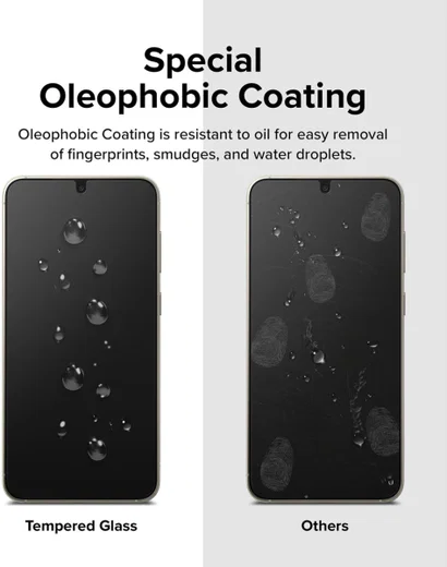 Ringke Samsung Galaxy S23 Screen Protector Tempered Glass 2-Pack 9H afbeelding 11