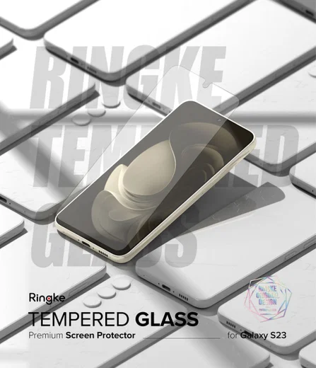 Ringke Samsung Galaxy S23 Screen Protector Tempered Glass 2-Pack 9H afbeelding 16