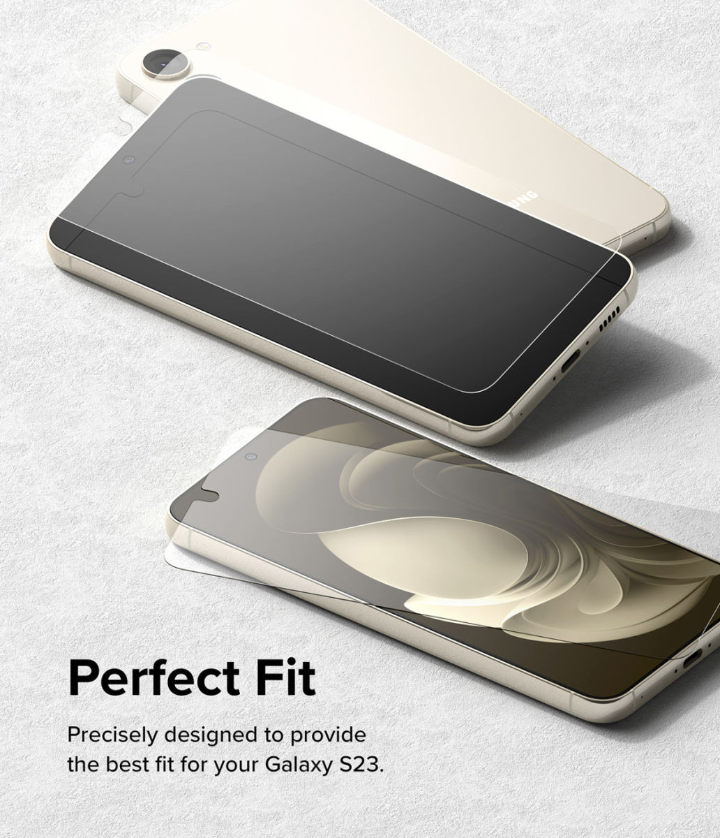 Ringke Samsung Galaxy S23 Screen Protector Tempered Glass 2-Pack 9H afbeelding 7