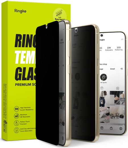 Ringke Samsung Galaxy S23 Screen Protector Privacy Tempered Glass afbeelding 1